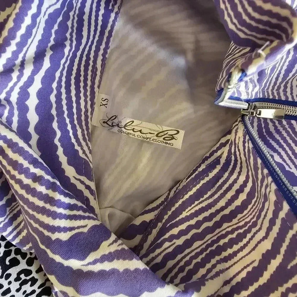 Lulu B Purple Striped Zip Dress - XS - Picture 5 of 6